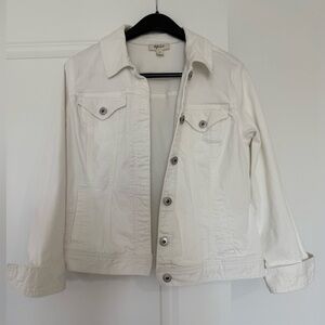 Style & Co. White Jean Jacket